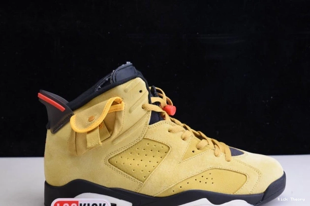 Kick Theory 6 X TRAVIS CN1084-300 YELLOW JORDAN SCOTT AIR 0821